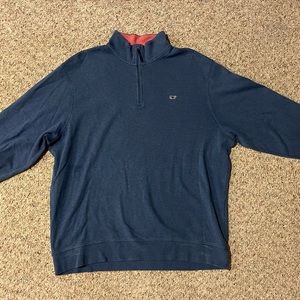 Vineyard Vines - Quarter Zip. 
Size - XL. 
Color - Blue.